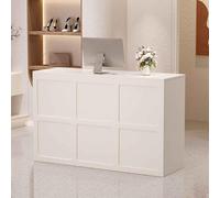 Bureau de réception moderne - Table de réception élégante pour bureaux, salons et petits espaces - Comptoir de réception professionnel pour un usage professionnel