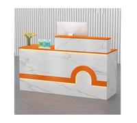 Bureau de réception multifonction avec lumières - Table de réception pour magasins, couloir et utilisation à la maison - 100 cm - Design moderne et élégant - Comptoir d'enregistrement pour les