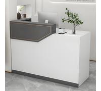 Bureau de réception multifonction en bois avec tiroirs pliables 120 cm - Idéal pour salon de spa et hall - Design élégant et peu encombrant pour les intérieurs modernes