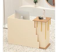 Bureau de réception multifonctionnel avec tiroir à clavier, compteur de caisse enregistreuse pour magasins de détail, bureau, centre commercial, salon de beauté, grand espace de rangement