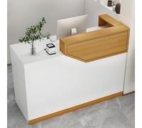Bureau de réception multifonctionnel en bois avec tiroirs pliables 120 cm Idéal pour salon spa et hall d'entrée Design élégant et peu encombrant