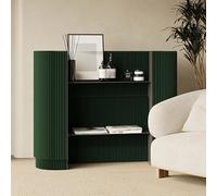 Bureau de réception portable avec support incurvé pour salons d'artisanat, foires, événements, petites entreprises, utilisation commerciale - Léger, assemblage facile, design polyvalent