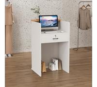 Bureau de réception pour bureau, caisse enregistreuse, comptoir moderne, meuble de réception pour zone de réception, bureau élégant pour une utilisation professionnelle