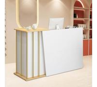 Bureau de réception pour bureau et vente au détail Comptoir de réception moderne avec tiroirs et étagères Élégant hôtel et magasin de vêtements Table de bienvenue Estetica Bancone Negozio.