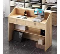 Bureau de réception verrouillable avec Der - Bureau moderne - Table de réception Slish Salon pour un usage professionnel, design sécurisé et fonctionnel
