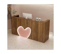 Bureau de réception verrouillable avec tiroir - Comptoir de caisse en bois de 100 cm pour magasins, magasins de vêtements, petits bars et caisses enregistreuses - Solution élégante pour comptoir de