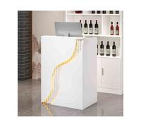 Bureau de réception verrouillable avec tiroir - Design moderne peu encombrant pour petites entreprises et magasins de détail