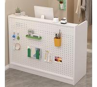 Bureau de réception verrouillable avec tiroir pour salon de réception - Petite table de comptoir de vente au détail