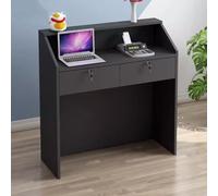 Bureau de réception verrouillable avec tiroir - Table de caisse enregistreuse multifonctionnelle pour les salons de beauté et les magasins de vêtements - Solution de gestion sécurisée de l'argent