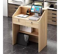Bureau de réception verrouillable avec tiroir - Table de comptoir de réception moderne pour bureau et salon de beauté - Meuble élégant pour espaces professionnels