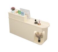 Bureau de réception verrouillable avec tiroirs - Table de comptoir avant élégante pour bureau, salon de beauté et espaces de vente au détail - Design fonctionnel et moderne pour un professionnalisme