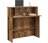 vidaXL Bureau de réception 859031 – vieux bois, bois d'ingénierie 100×50×103,5 cm
