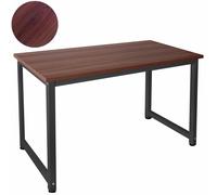 Bureau de Table PC Informatique Noir Teck 120 x 60 cm Kingpower