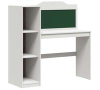 BUREAU de travail/d'étude SHIELD - Pour 1 personne -HOT SALE* Table avec rangement ouvert et tableau noir ROROS Blanc M5853