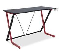Bureau de travail ergonomique Urban Factory Ergo Noir et rouge poudré Noir et rouge poudré G