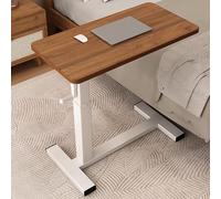 Bureau Debout, Bureau Mobile, Bureaux de Bureau, Table d'étude, Bureaux relevables, réglage Manuel de la Hauteur du Bureau, Table de Chevet for Bureau à Domicile(Dark Brown 2,60cm/23.62in)