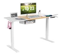 Bureau debout électrique réglable en hauteur de 140 x 71 cm avec port USB (Couleur : E, taille : comme indiqué) (D comme indiqué)