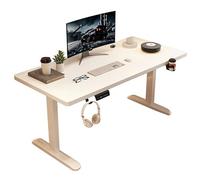 Bureau debout électrique, table de jeu réglable en hauteur avec paramètres de mémoire et gestion des câbles pour bureau à domicile