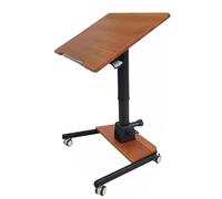 Bureau debout mobile à hauteur réglable, bureau portable à roulettes pour ordinateur portable avec roulettes, bureau inclinable pour bureau à domicile, supporte jusqu'à 60 kg