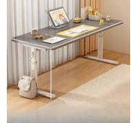Bureau debout réglable en forme de L de 15 mm d'épaisseur avec bords lisses, idéal pour la maison, le bureau, le jeu, le rangement, table d'ordinateur spacieuse pour chambre à coucher.