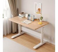 Bureau debout réglable en hauteur, bureau assis-debout manuel avec tiroir de rangement pour la maison et le bureau, bureau surélevé ergonomique
