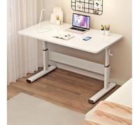 Bureau debout réglable en hauteur - Bureau assis-debout manuel ergonomique - Blanc - 80 x 60 cm - Améliore le confort et la productivité