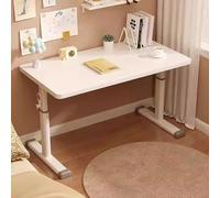 Bureau debout réglable en hauteur, poste de travail ergonomique, table de bureau blanche, bureau relevable de 120 cm pour la maison et le studio, surface de travail polyvalente pour plus de confort et