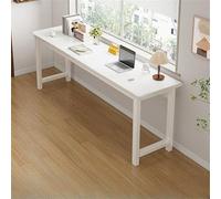 Bureau d'écriture carré de 39,7 cm de l'avant vers l'arrière - Table longue rectangulaire pour salon - Étagère blanche non incluse - 119,4 x 40,6 x 76,2 cm (L x l x H)