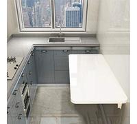 Bureau d'écriture pliable à fixation murale avec accessoires, table de salle à manger flottante multifonction pour cuisine, bureau d'ordinateur à suspendre pour garage, établi 40 x 120 cm (50 x 30 cm)