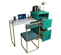 Bureau d'écriture pliable léger avec roulettes - Table mobile pour ordinateur portable - Bibliothèque télescopique multifonctionnelle - Station de travail - Table d'étude compacte (C)