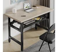 Bureau d'écriture pliable portable à 2 niveaux, table d'étude peu encombrante pour bureau à domicile, pas de montage nécessaire, idéal pour les petits espaces