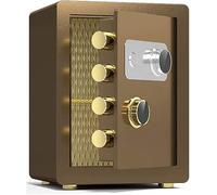 Bureau des coffres-forts, en Acier, imperméable et antivol, Armoire à Caisse financière de l'hôtel, boîte de Rangement familiale, avec Coussinets, Hauteur 40 cm / 45 cm, Lampe Noire