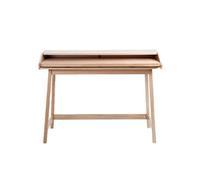 Bureau Design avec Plateau Coulissant "St James" 116cm Chêne