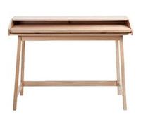 Bureau Design avec Plateau Coulissant "St James" 116cm Chêne
