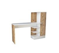 Concept Usine Bureau Tehda - Design contemporain Bois et Blanc avec rangements