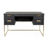 Bureau Design "Pimlico" 130cm Charbon