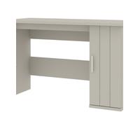 Bureau d'étude avec rangement à une porte Galano Bernie - L 119 x l 47.5 x H 75.4cm, Pour bureau ou chambre - Couleur Gris