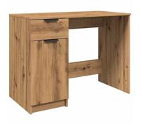 Bureau d'étude-Bureau chêne artisanal 100 x 50 x 75 cm ,Bois d'ingénierie -1parcel DECO B3435737
