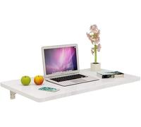 Bureau d'étude et table de salle à manger pliable à fixation murale, économiseur d'espace, design convertible, 90 x 40 cm, idéal pour les petits espaces, utilisation polyvalente à la maison ou au