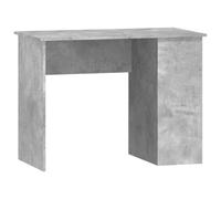 Bureau d'étude Gris 100 cm, 2 Compartiments | Bois d'ingénierie, Surface lisse, Résistant à l'humidité, Fixation murale incluse, Instructions de montage fournies