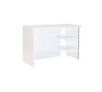 Bureau DKD Home Decor Blanc Transparent Verre Bois MDF 120 x 50 x 76 cm
