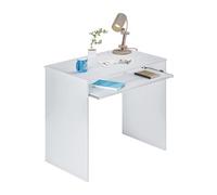 Bureau d'ordinateur avec plateau amovible coloris Blanc Artic - hauteur 79 x longueur 90 x profondeur 54 cm