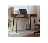 vidaXL Bureau d'ordinateur avec tiroir Marron 110x50x75 cm