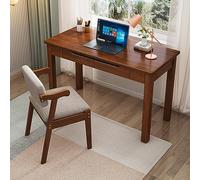 Bureau d'ordinateur avec tiroirs, table d'étude moderne en bois massif pour espaces de travail productifs