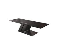 Bureau d'ordinateur Bureau créatif en bois massif simple patron bureau petit établi, adapté pour le président d'entreprise noir grande table bureau de jeu de bureau de vanité (220x80x75cm)