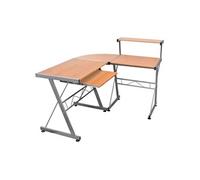 vidaXL Bureau d'ordinateur d'angle Marron 132x112x99 cm Bois ingénierie