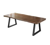 Bureau d'ordinateur de Bureau en Bois Massif, Table de conférence en Bois de pin de 5 cm d'épaisseur, Table multifonctionnelle de 120 à 220 cm de Long (Couleur A 220 x 80 x 75 cm)