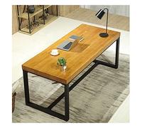 Bureau d'ordinateur de Bureau Minimaliste en Bois de pin, Longueur 100-240 cm, Bureau/Table de conférence en Bois Massif, Installation Facile (Couleur A 140 x 70 x 75 cm)