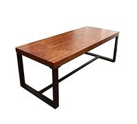 Bureau d'ordinateur en bois massif pour bureau à domicile et étude, design multifonctionnel avec dessus de 5 cm d'épaisseur pour plus de stabilité et de durabilité