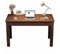 Bureau D'ordinateur en Bois Massif pour La Maison Bureau Moderne avec Tiroir Table D'étude pour Chambre Ou Petit Espace(Brown,60x40x75cm)